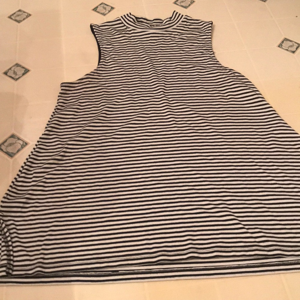 Long striped sweater